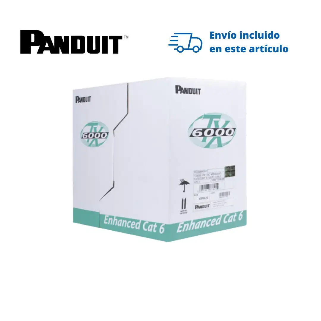 Bobina de Cable UTP Cat. 6 4 Pares Gris CM Bobina de Cable UTP Cat. 6 4 Pares Gris CM