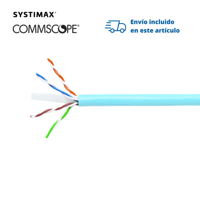 Cable UTP 1071 CMR Cat6 4 Pares Azul