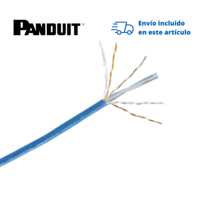 Cable UTP Panduit Cat. 6 4 Pares Azul CMR