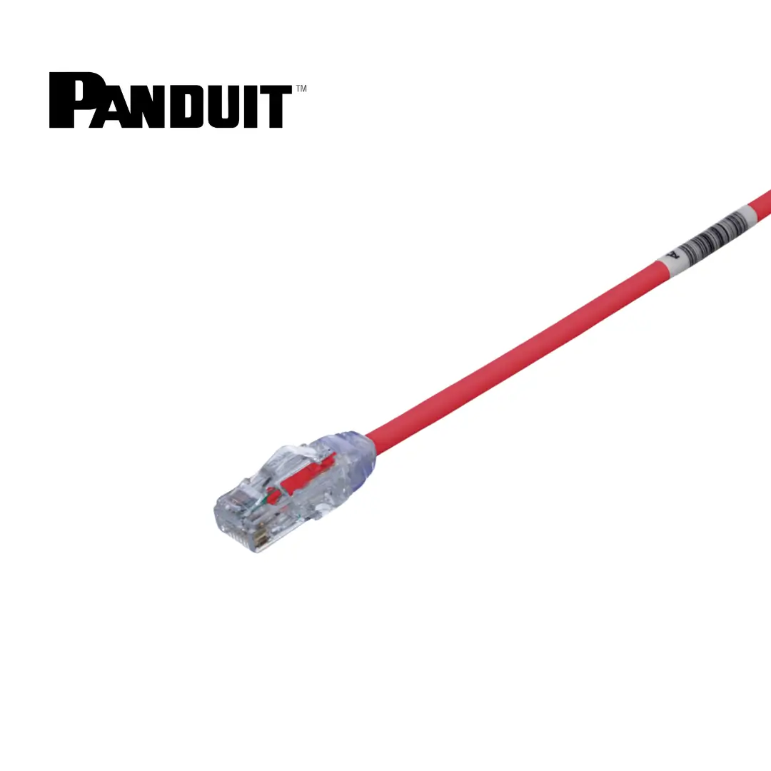 Cordón de Parcheo Panduit Cat. 6A Rojo 3 ft. UTP28X3RD Cordón de Parcheo Panduit Cat. 6A Rojo 3 ft. UTP28X3RD