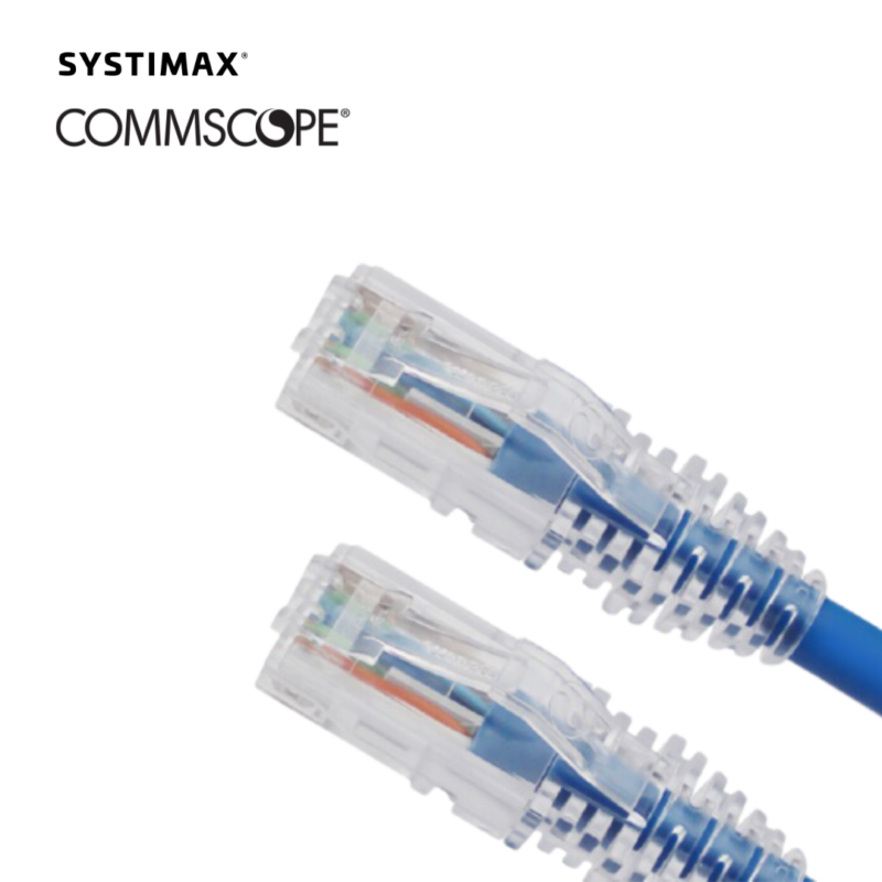 Cordón de Parcheo RJ45-RJ45 UTP Cat6 4ft Azul Commscope