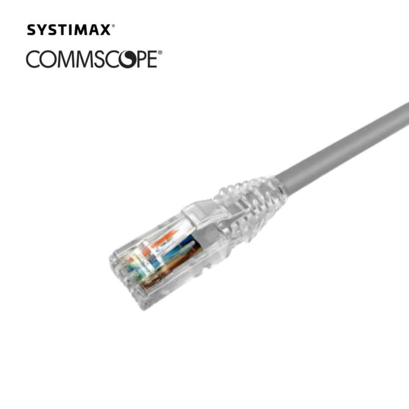 Cordón de Parcheo RJ45-RJ45 UTP Cat6 7ft Gris Commscope