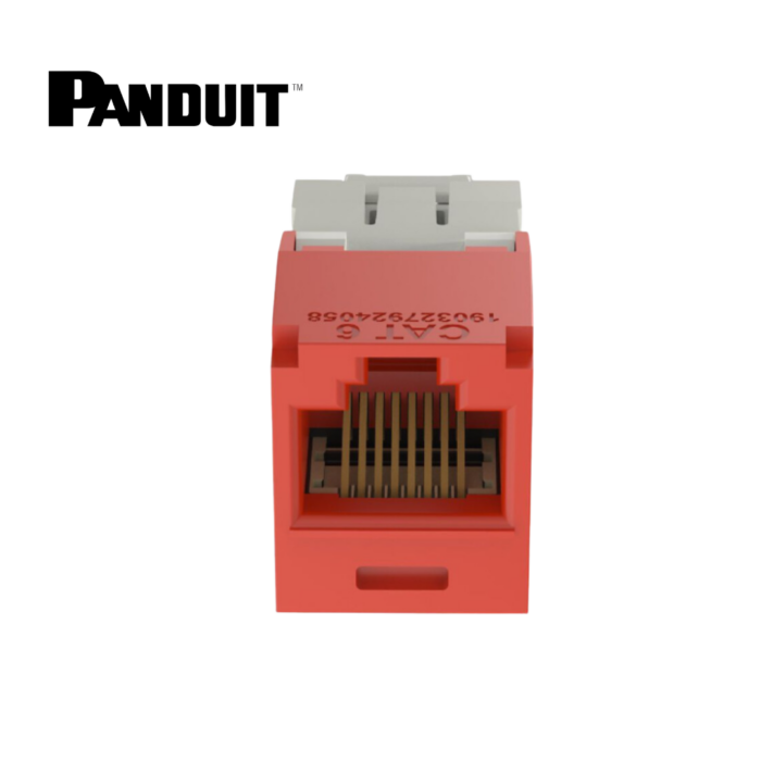 Jack Cat. 6 RJ45 Gigachannel Sistema TX Rojo Panduit