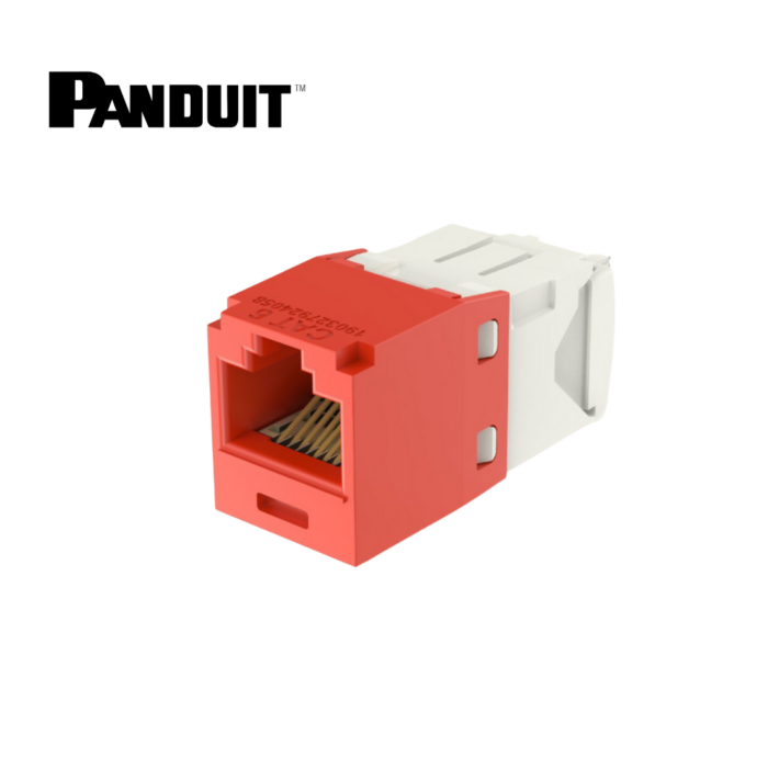 Jack Cat. 6 RJ45 Gigachannel Sistema TX Rojo Panduit