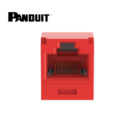 Jack Cat. 6A RJ45 10 Gb/s Rojo Panduit