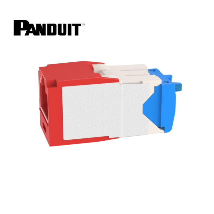 Jack Cat. 6A RJ45 10 Gb/s Rojo Panduit