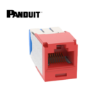 Jack Cat. 6A RJ45 10 Gb/s Rojo Panduit