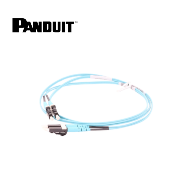 Jumper de Fibra Óptica Panduit Duplex OM3 LC-LC de 1 mt.