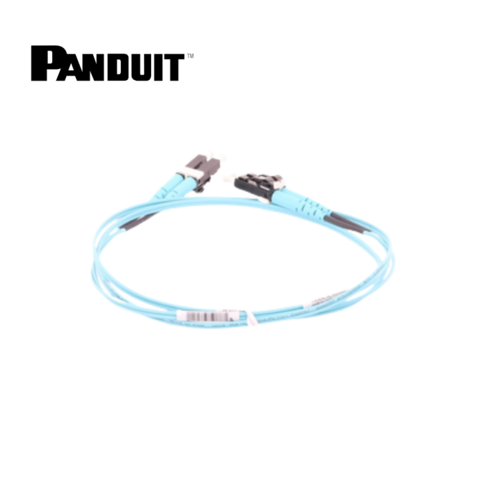 Jumper de Fibra Óptica Panduit Duplex OM3 LC-LC de 1 mt.