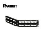 Panel Modular Angular Panduit de 48 puertos con Etiquetas