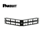 Panel Modular Angular Panduit de 48 puertos con Etiquetas