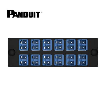 Panel Panduit con 12 Coples Dúplex LC OS1/OS2 FAP Monomodo