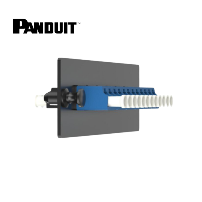 Panel Panduit con 12 Coples Simplex LC OS1/OS2 FAP Monomodo