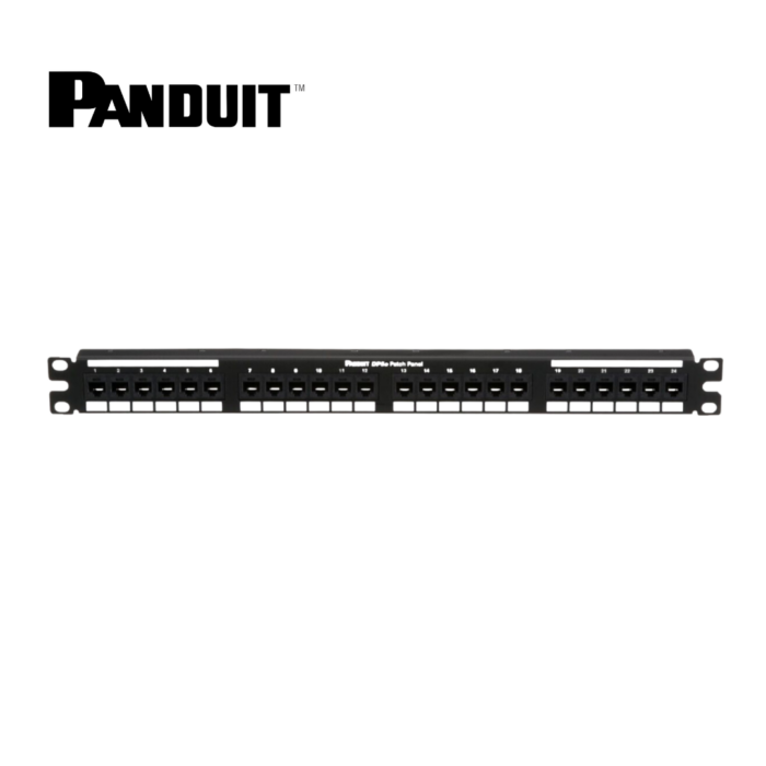 Panel de Parcheo Panduit 24 Puertos Cat. 5e Sistema 110