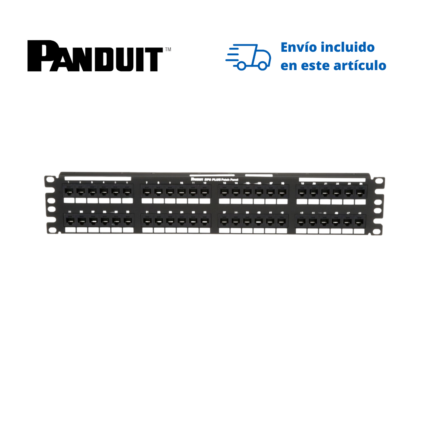 Panel de Parcheo Panduit 48 Puertos cat. 6 Sistema 110