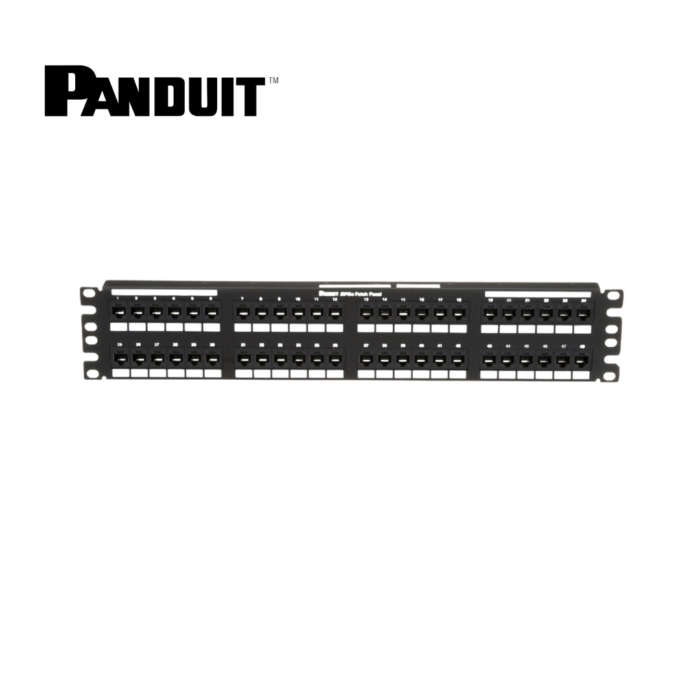 Panel de Parcheo Panduit 48 Puertos Cat. 5e Sistema 110