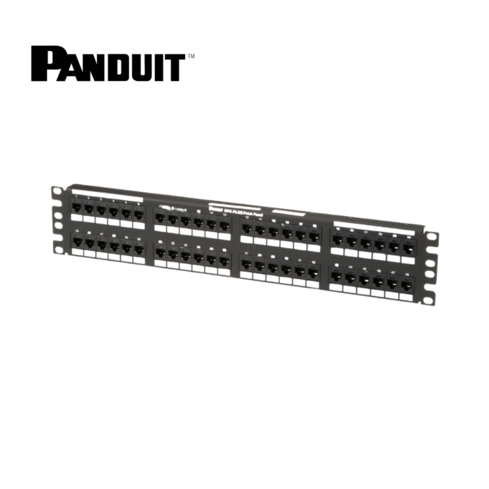 Panel de Parcheo Panduit 48 Puertos cat. 6 Sistema 110