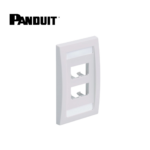 Placa Ejecutiva Frontal Panduit de 4 Ventanas Blanco