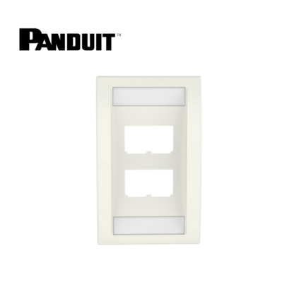 Placa Ejecutiva Frontal de 4 Ventanas Blanco Panduit