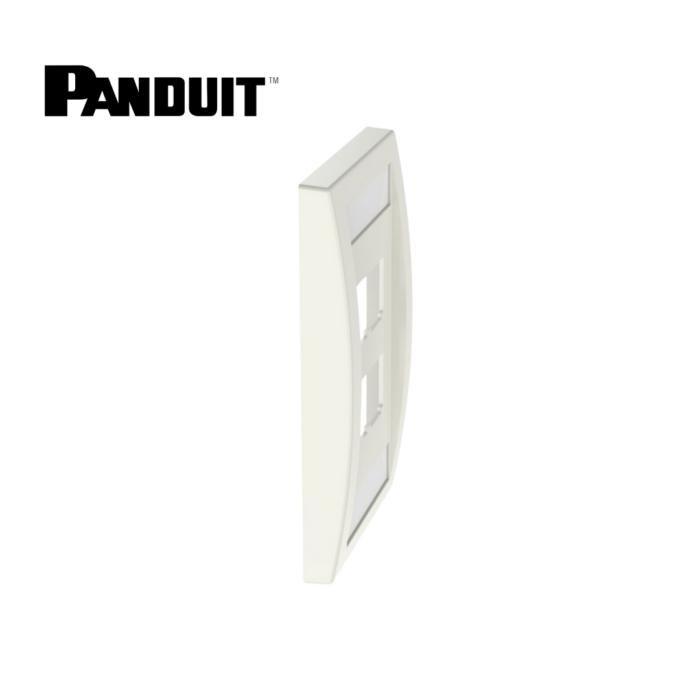 Placa Ejecutiva Frontal de 4 Ventanas Blanco Panduit