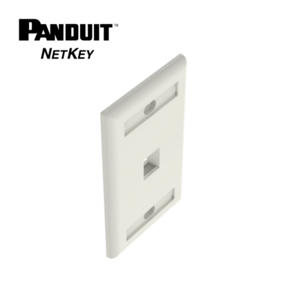 Placa Ejecutiva Netkey de 1 Ventana Blanco