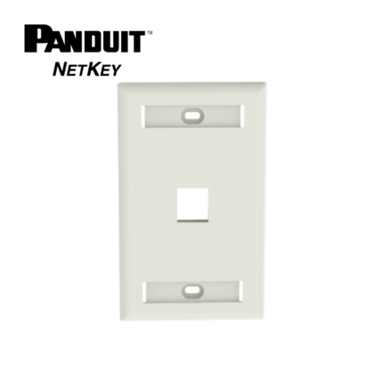 Placa Ejecutiva Netkey de 1 Ventana Blanco