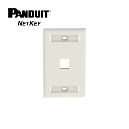 Placa Ejecutiva Netkey de 1 Ventana Blanco Oficina