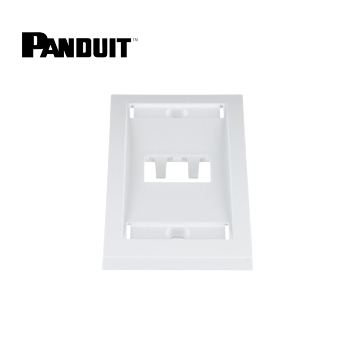 Placa Ejecutiva Panduit de 2 Ventanas Blanco