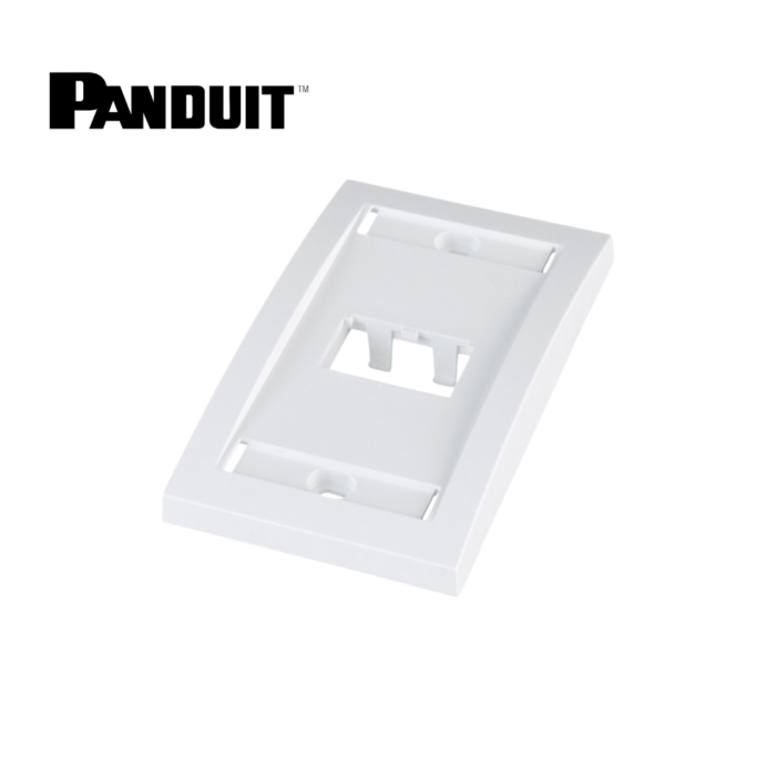 Placa Ejecutiva de 2 Ventanas Blanco Panduit