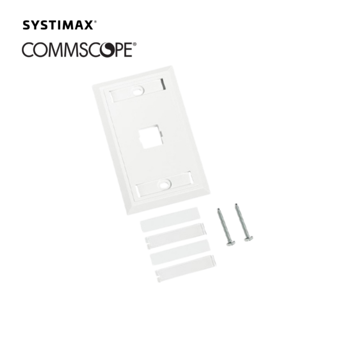 Placa M10L-262 Systimax 1 Puerto Color Blanco