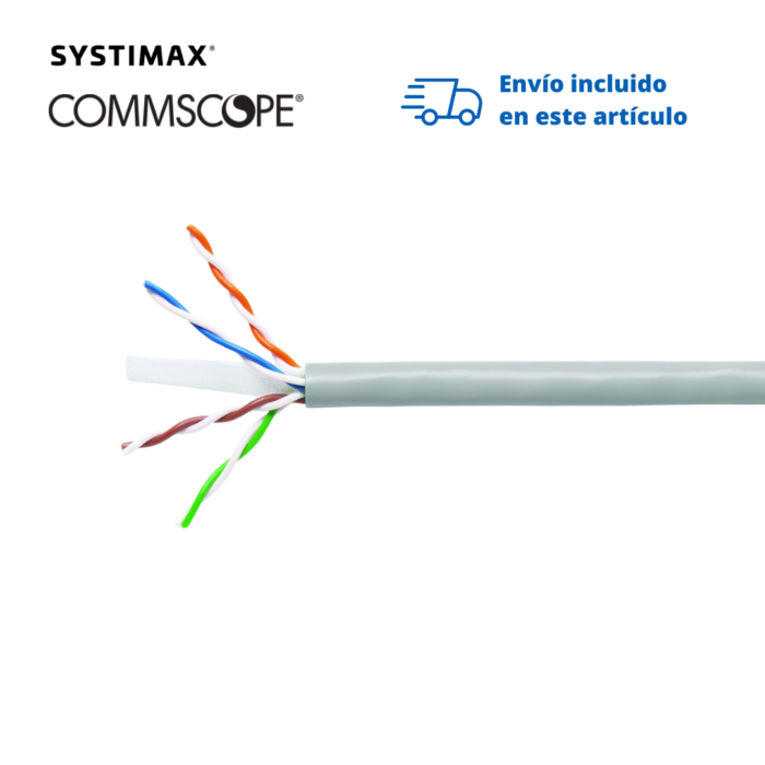 Cable UTP 1071 CMR Cat6 4 Pares Gris