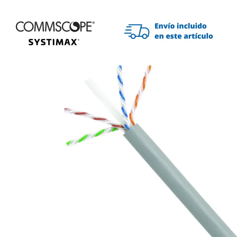 Cable UTP 1091B CMR Cat6A 4 Pares Gris