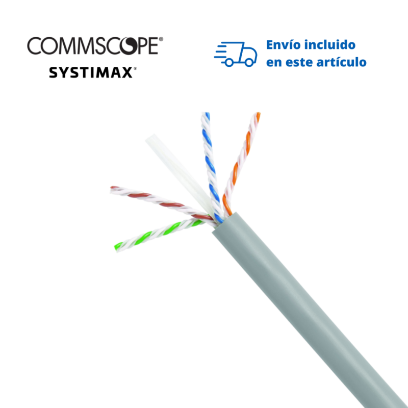 Cable UTP 1091B CMR Cat6A 4 Pares Gris