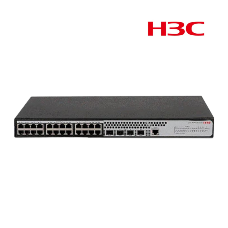 Switch H3C capa 2 NO POE. 24 puertos 10/100/1000Base-T. y 4 puertos