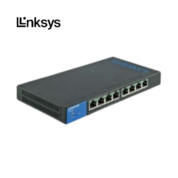 Switch Linksys Gigabit Ethernet LGS308 Administrable 8 Puertos