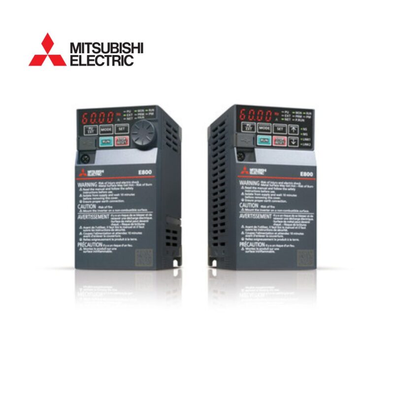 Variador de frecuencia Mitsubishi E820-0080-5-60 Serie FR-E800 Entrada Trifásica 8A / 1,4 kW 2 HP