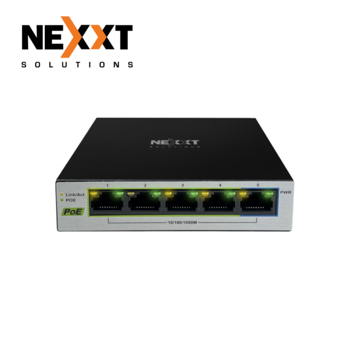 Switch de Escritorio de 8 Puertos Nexxt NSW-N801G para Ethernet de Alta Velocidad