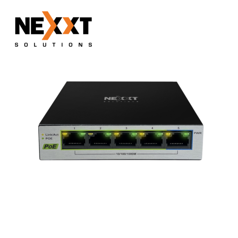 Switch de Escritorio de 8 Puertos Nexxt NSW-N801G para Ethernet de Alta Velocidad