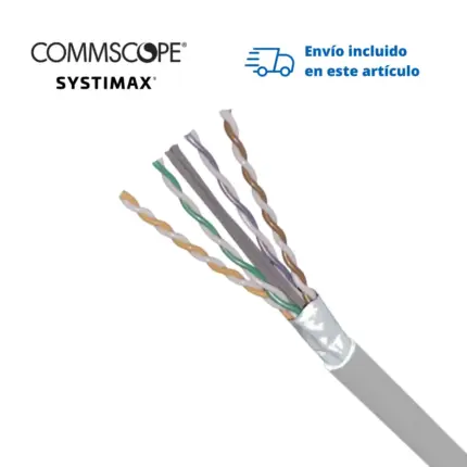 Cable UTP Commscope 1091SD Cat6A 4 Pares Gris