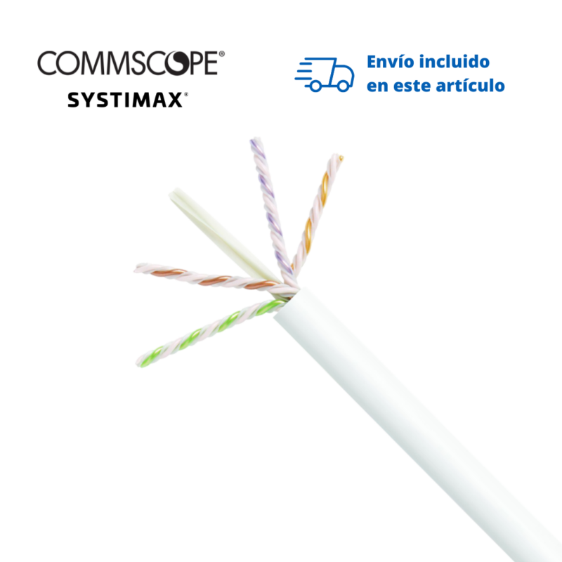 Cable UTP Commscope 2091B Plenum cat. 6A 4 Pares