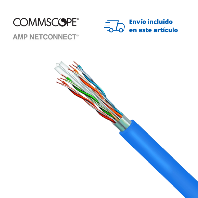 Cable UTP NetConnect CS34R Cat6 4 Pares Azul