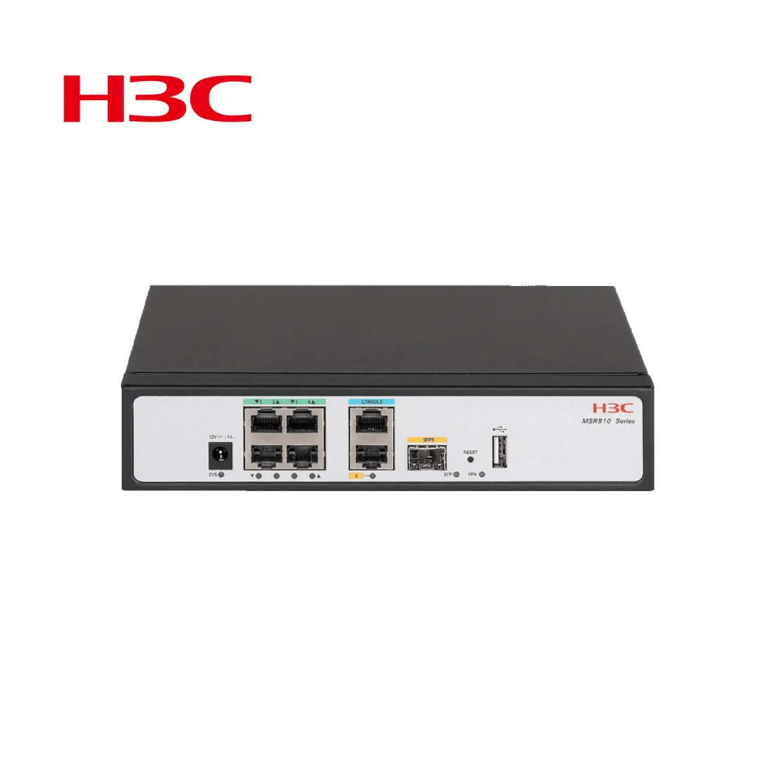 Router H3C empresarial de alto rendimiento para oficinas grandes o sucursales, con múltiples funciones de seguridad. 6 puertos Router H3C empresarial de alto rendimiento para oficinas grandes o sucursales, con múltiples funciones de seguridad. 6 puertos