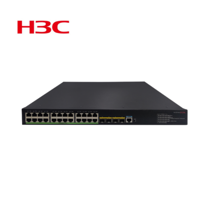 Switch H3C capa 2 POE+ (370W) 24 puertos