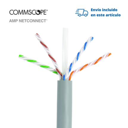 Bobina de Cable U/UTP Cat6A CMR 305 m Gris CommScope NETCONNECT