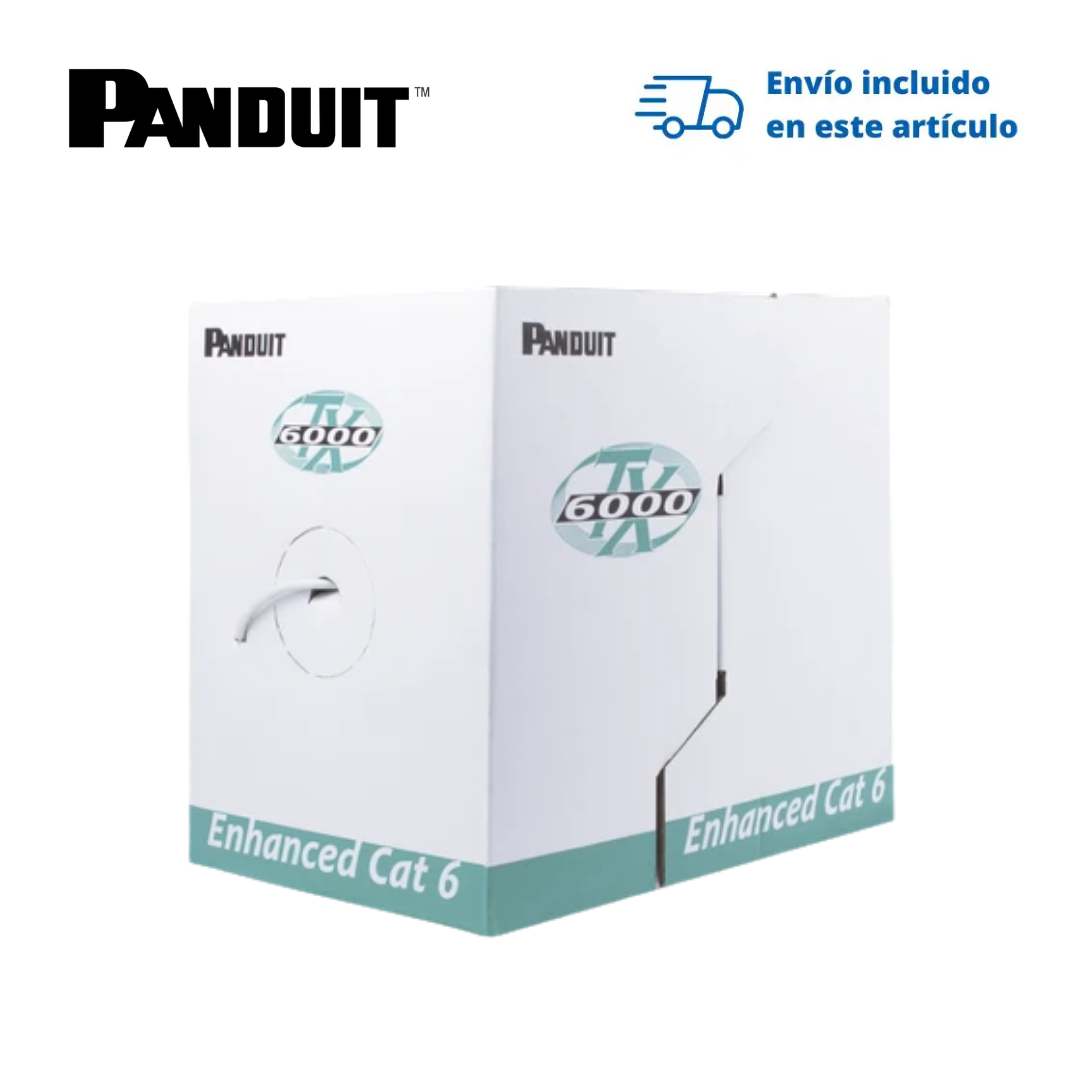 Cable U/UTP Cat 6 CMR Panduit TX6000 305 m Gris Cable U/UTP Cat 6 CMR Panduit TX6000 305 m Gris