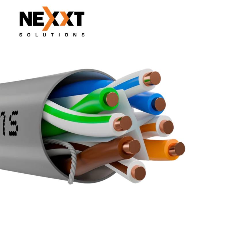 Cable Nexxt Professional Cat6 UTP 4 Pares 24 AWG CM 305 m Gris