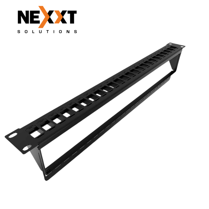 Panel de Parcheo Modular Nexxt de 24 Puertos para Keystone RJ45