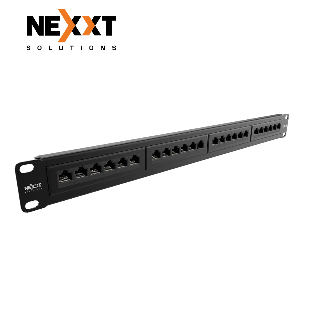 Patch Panel Nexxt Cat 6 de 24 Puertos para Rack de 19 Pulgadas AW191NXT06 Patch Panel Nexxt Cat 6 de 24 Puertos para Rack de 19 Pulgadas AW191NXT06