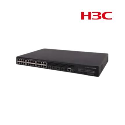 Switch H3C Capa 2 PoE+ de 24 Puertos Gigabit Ethernet y 4 Puertos SFP 1G/10G, 185W – S5130S-28S-PWR-E